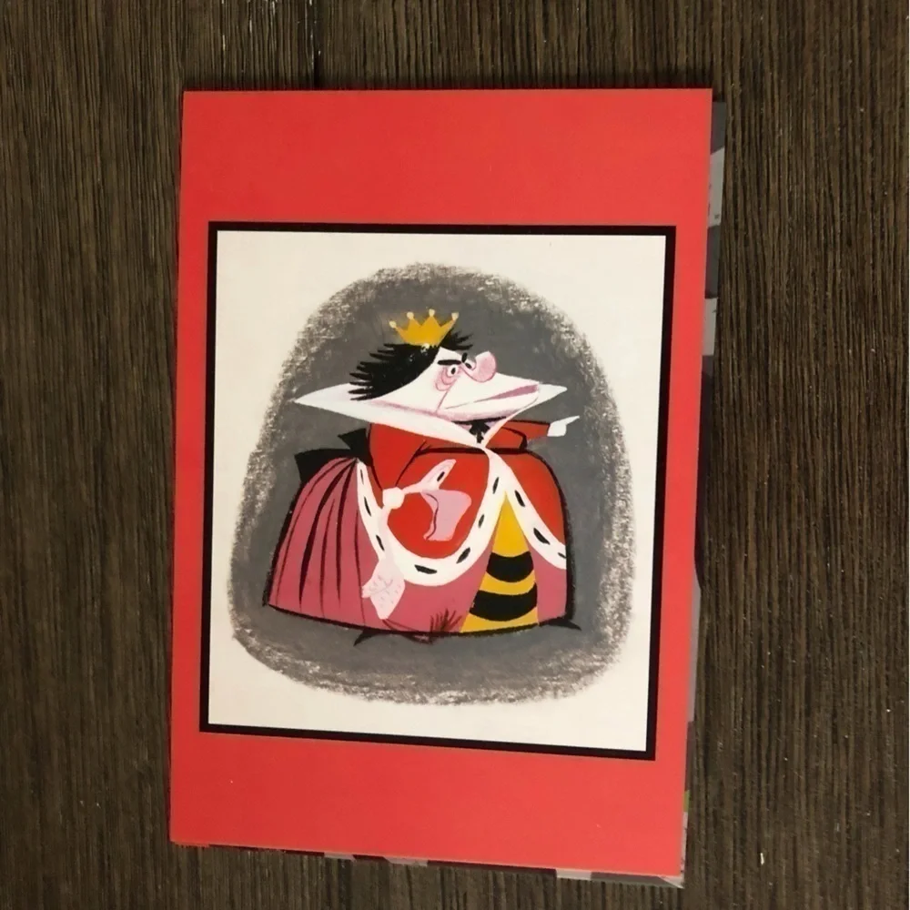 Disney Villains Postcards: Alice in Wonderland: The Red Queen 3 pack